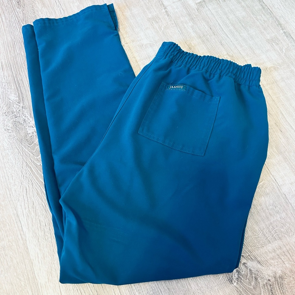 Jaanuu Blue Pants with Elastic Waistband